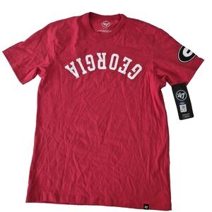 Georgia Bulldogs Shirt Mens Small Red NCAA‎ College Football 47 Brand Cotton Tee